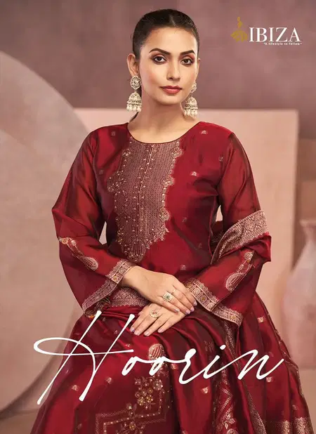 Hoorin By Ibiza Banglory Silk Jacquard Dress Material Suppliers In India Catalog