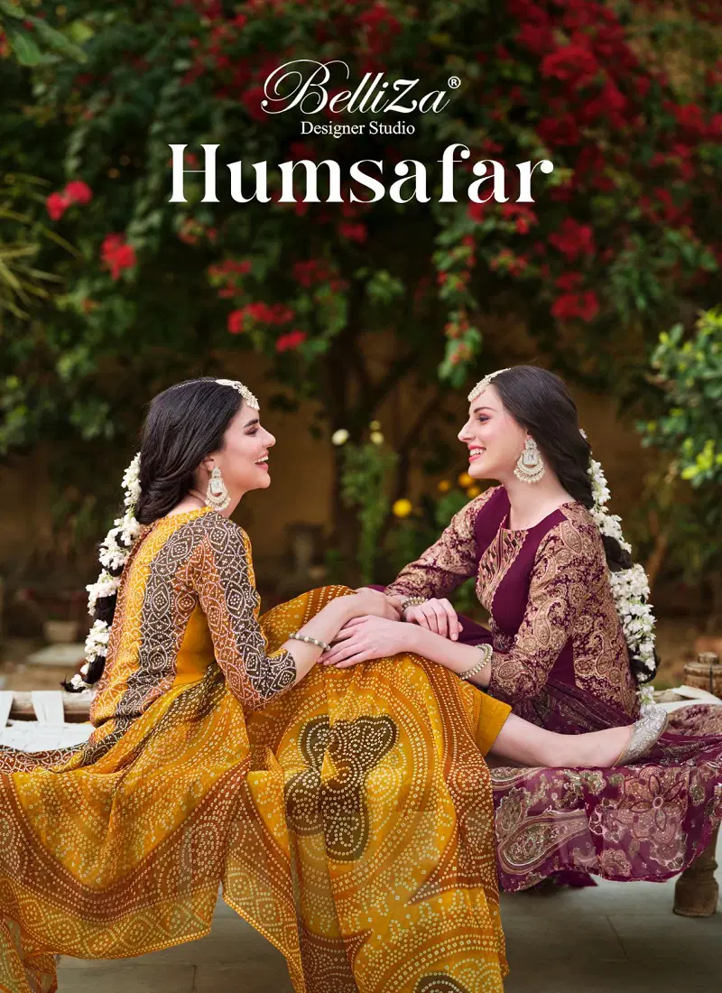 Humsafar By Belliza Viscose Digital Printed Dress Material Suppliers In India Catalog