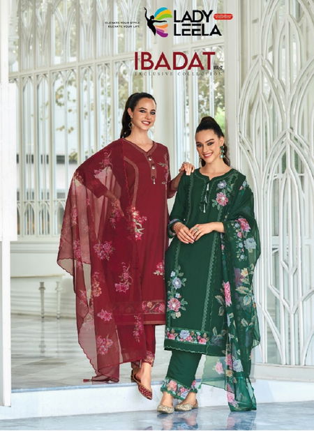 Ibadat 2 By Lady Leela Viscose Silk Readymade Suits Wholesale Market In Surat Catalog