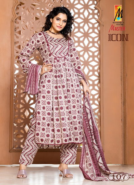 Icoin By Master Naira Cut Two Tone Printed Kurti Bottom With Dupatta
 Catalog