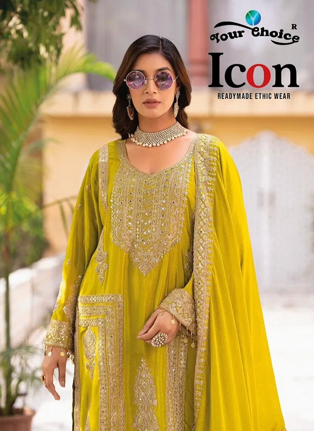 Icon By Your Choice Chinon Designer Salwar Kameez Wholesale In India