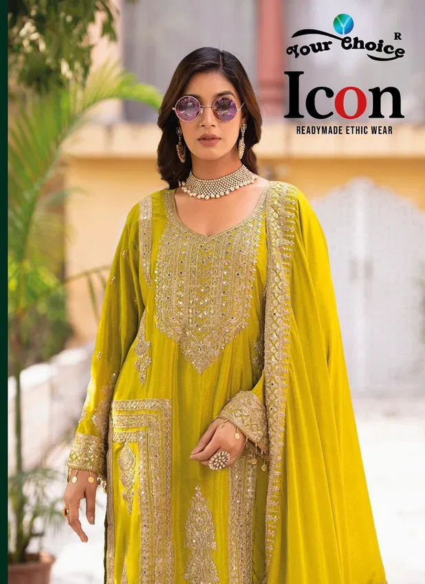 Icon By Your Choice Chinon Designer Salwar Kameez Wholesale In India