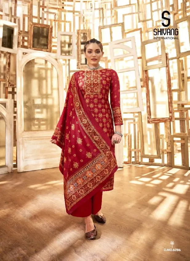 Ikkat By Shivang Velvet Digital Printed Salwar Kameez Wholesale In India