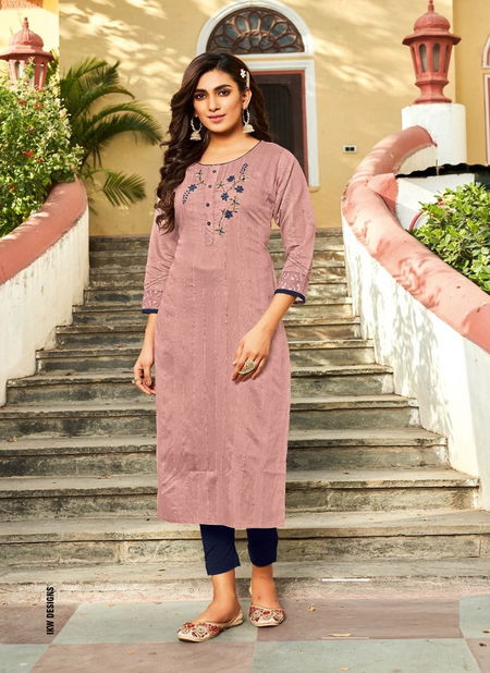 Ikw Pearl 1 New Fancy Ethnic Wear Viscose Designer Kurti Collection Catalog