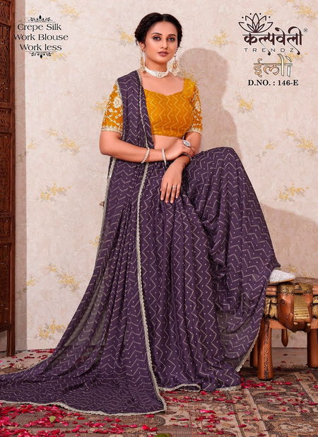 Imli 146 By Kalpatru Printed Crepe Silk Sarees Wholesale Shop In Surat Catalog