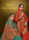 Imperial Gold Vol 4 By Saroj Khadi Organza Designer Sarees Suppliers In India

