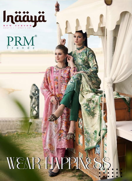 Inaaya By Prm Muslin Silk Printed Dress Material Wholesale Market In Surat Catalog