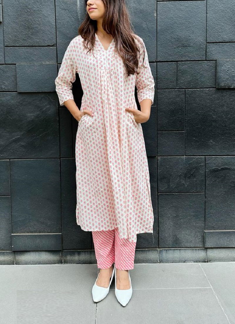 Indira 23118 Printed Kurti With Bottom Collection
