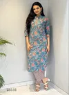 Indira 23131 Straight Cut Cambric Cotton Kurti With Bottom Wholesale Price In Surat
