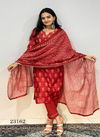Indira 23162 Printed Poly Chanderi Kurti With Bottom Dupatta
