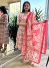 Indira 23204 Pure Cambric Anarkali  Kurti With Bottom Dupatta Wholesale Clothing Suppliers In India