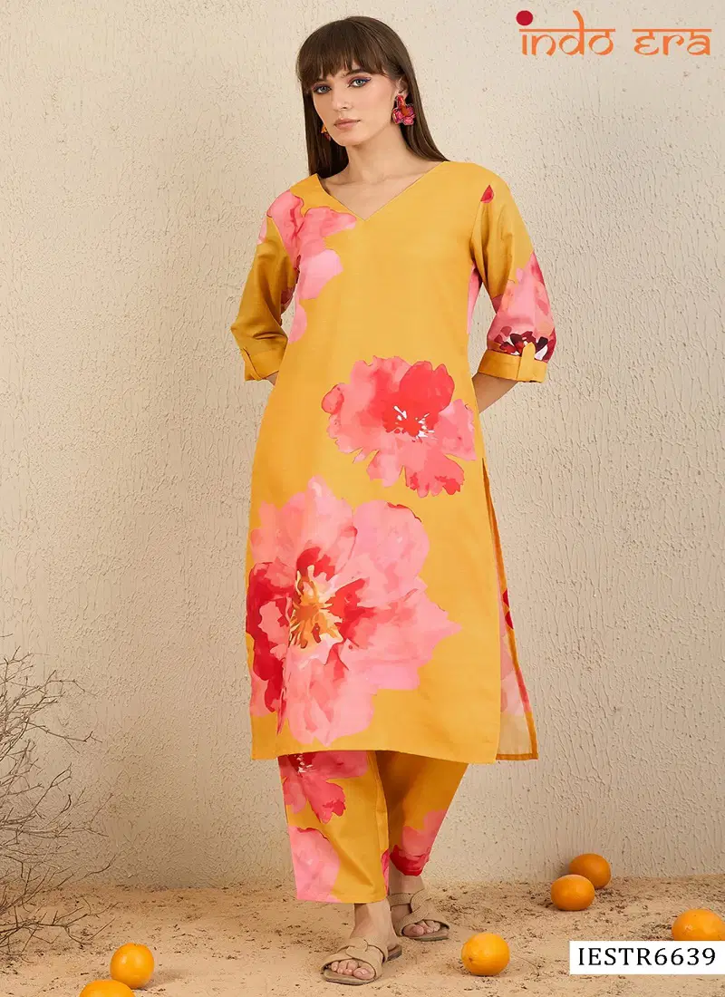 Indo Era 2533 Cotton Blend Kurti With Bottom Wholesale In India Catalog