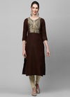 Indo Era Yoke 40 Fancy Ethnic Wear Polyester Printed Designer Kurti Collection
