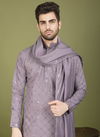 Indo Vastra by Shubhvastra Viscose Silk Mens Kurta With Dupatta Orders In India