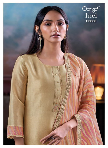 Inel 3838 By Ganga Bemberg Silk Designer Salwar Suits Wholesale Price In Surat
