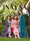 Innaya By Mittoo Threadwork Rayon Printed Kurti With Bottom Dupatta Wholesale Shop In Surat