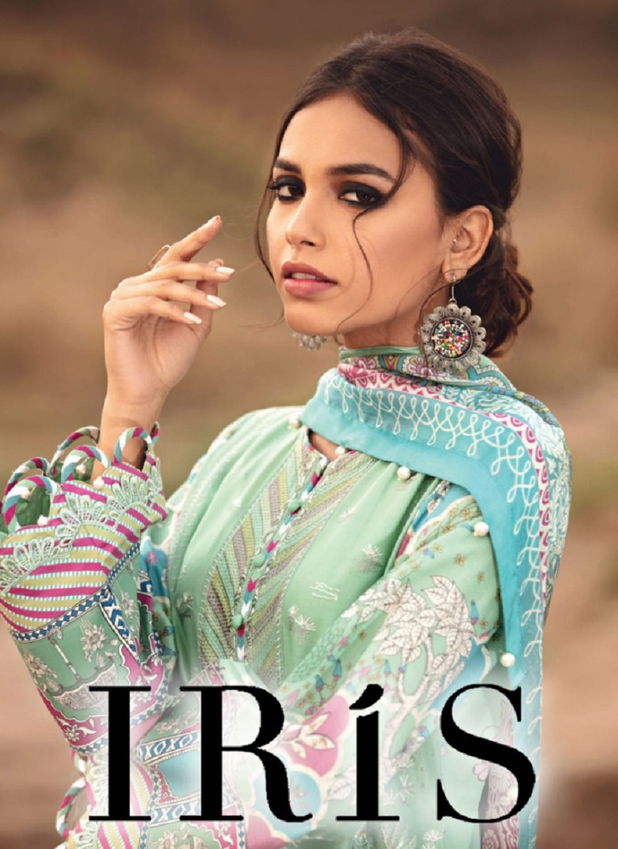 Iris 12 Cotton Karachi Dress Pure Cotton Casual Wear Ready Made Collection
