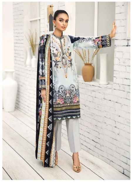 Iris 6 Latest Designer Printed Casual Wear Cotton Dress Material Karachi Dress Material Collection Catalog