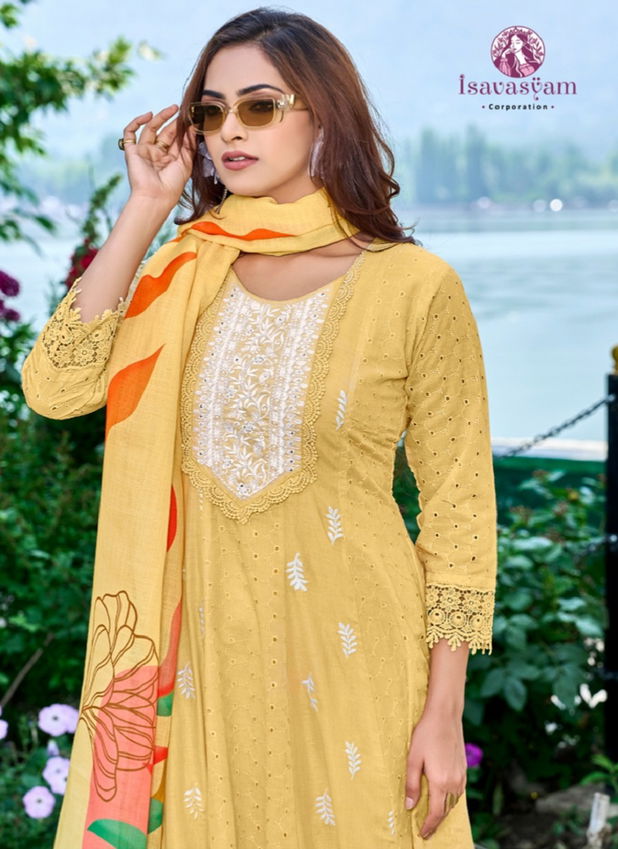 Isavasyam Anarkali Long Kurti With Bottom Dupatta Wholesale Clothing Suppliers In India
