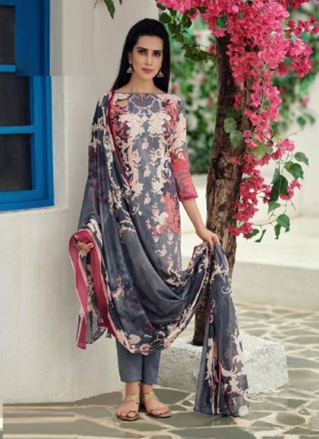 Ishaal Prints Gulmohar 15 Nx Casual Wear Lawn Cotton Dress Material  Collection :theethnicworld