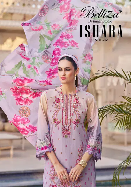 Ishara Vol 2 By Belliza Pure Cotton Surat Pakistani Salwar Suits Wholesale Market