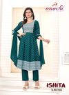 Ishita By Aanchi Roman Designer Anarkali Kurti With Bottom Dupatta Suppliers In Mumbai
