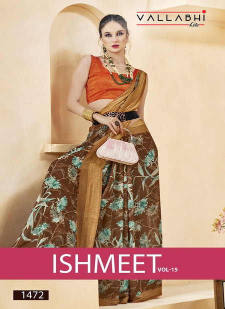 Ishmeet Vol 15 By Vallabhi Georgette Daily Wear Saree Wholesale Price In Surat