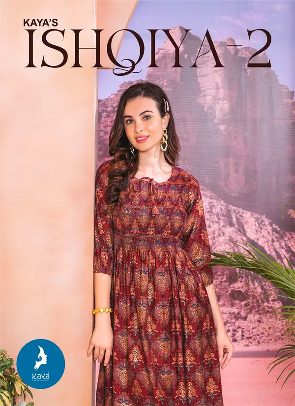 Ishqiya 2 By Kaya Printed Anarkali Kurtis Wholesale Shop In Surat