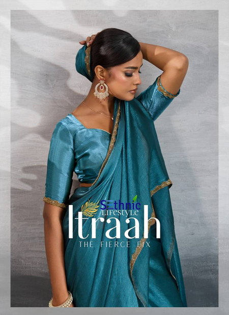 Itraah By Sethnic Burberry Chiffon Wholesale Designer Saree Suppliers In Mumbai