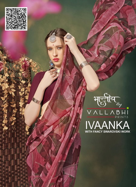 Ivaanka By Vallabhi Georgette Printed Daily Wear Sarees Wholesale Shop In Surat