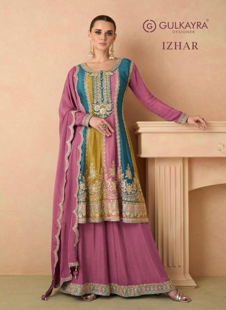 Izhar 7441 Colors By Gulkayra Real Chinon Wedding Salwar Suits Wholesale Clothing Suppliers In India Catalog
