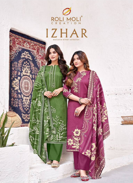 Izhar By Roli Moli Pashmina Fancy Dress Material Wholesale Market In Surat
