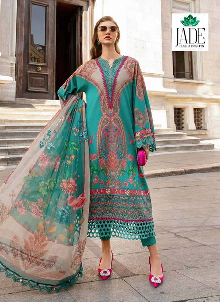 Jade Crimson Vol 11 Exclusive Lawn Pakistani Dress Material Wholesale Price In Surat Catalog