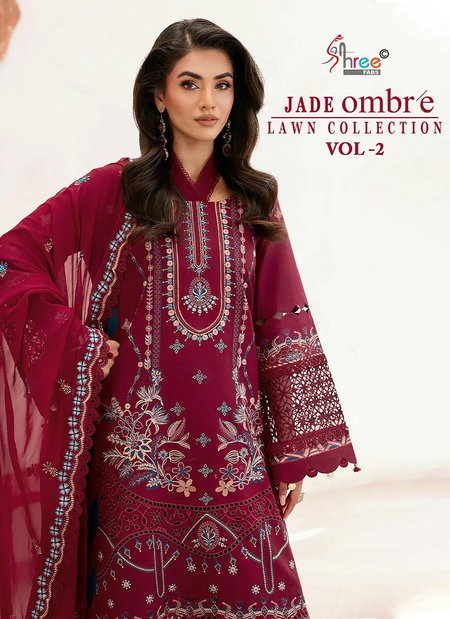 Jade Ombre Lawn Collection Vol 2 By Shree Cotton Wholesale Pakistani Salwar Suit In India