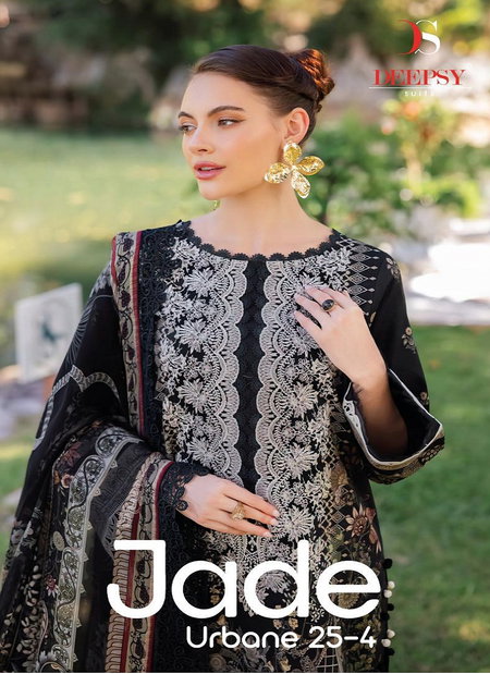 Jade Urban Lawn 25 Vol 4 By Deepsy Cotton Dupatta Pakistani Salwar Suits Exporters In India
