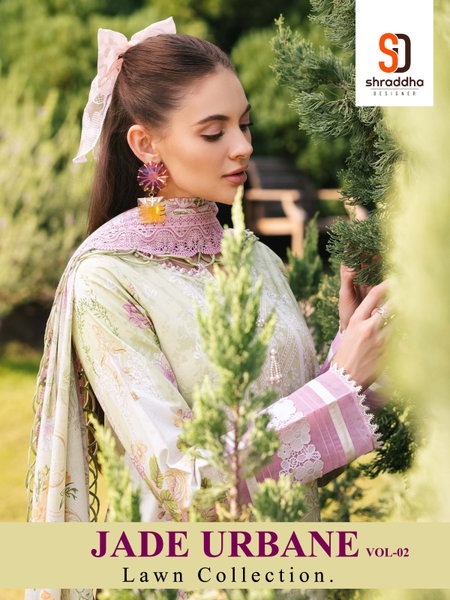 Jade Urbane Vol 2 By Sharaddha Cotton Dupatta Pakistani Suits Wholesalers In Surat