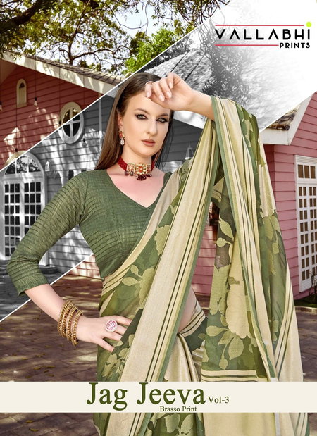 Jagjeeva Vol 3 By Vallabhi Brasso Printed Sarees Wholesale Clothing Suppliers In India
