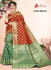Jahnvi 9005 Latest Fancy Designer Festive Wear Heavy Silk Sarees Collection

