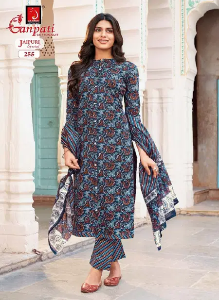 Jaipuri Special Vol 11 By Ganpati Printed Pure Cotton Dress Material Wholesalers In Delhi
 Catalog