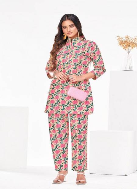 Jaipuri Vol 9 By Ganpati Cotton Printed Cord Set Ladies Top With Pants Wholesalers In Delhi Catalog