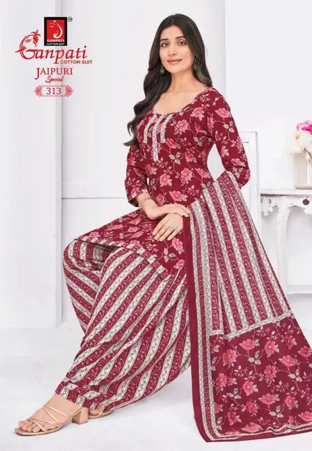 Jaipuri Special Patiyala Vol 15 By Ganpati Fancy Cotton Dress Material Wholesale Online