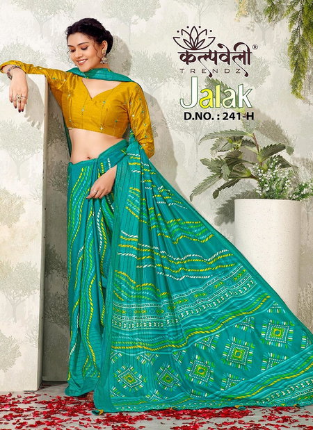 Jalak 241 By Kalpatru Leheriya Printed Silk Sarees Wholesale Shop In Surat