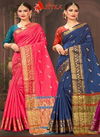 Jalsa 9187 Latest Fancy Designer Heavy Casual Wear Silk Sarees Collection
