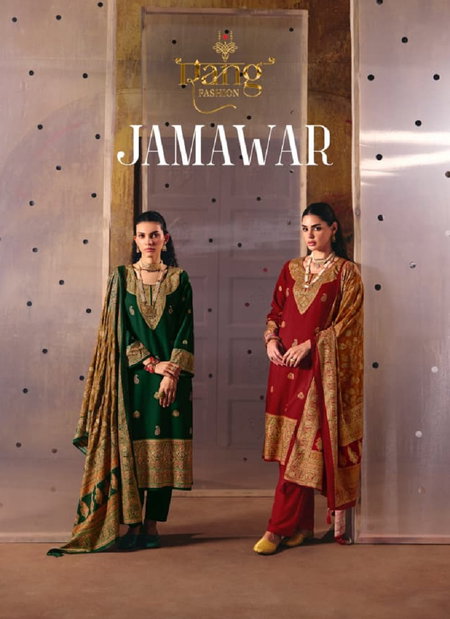Jamawar By Rang Pashmina Printed Wholesale Dress Material Suppliers In India