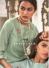 JANSI AABHUSHAN Fancy Designer Festive Wear Heavy Berry Silk Kurtis With Bottom Collection