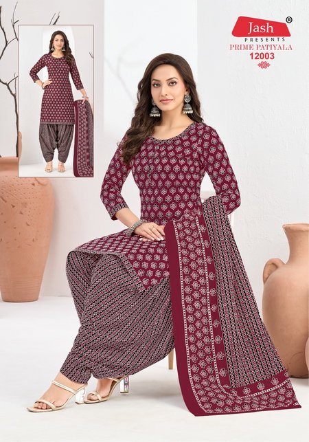 Prime Patiyala Vol 12 By Jash Cotton Printed Wholesale Dress Material In India