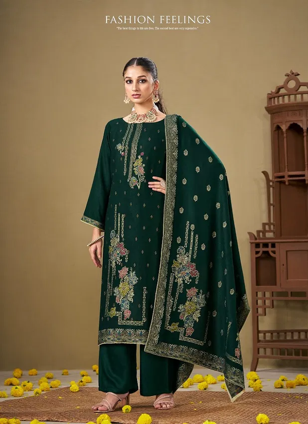 Jashn E Bahaar By Belliza Pashmina Dress Material Wholesale Shop In Surat
