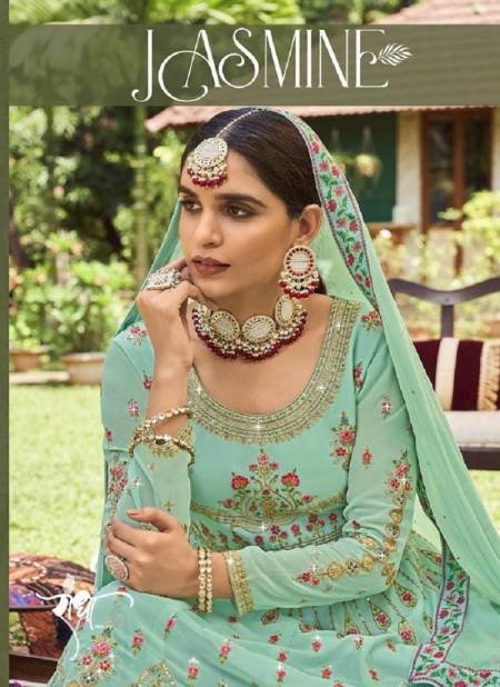 Jasmine By Radha Georgette Wedding Salwar Suits Catalog Catalog