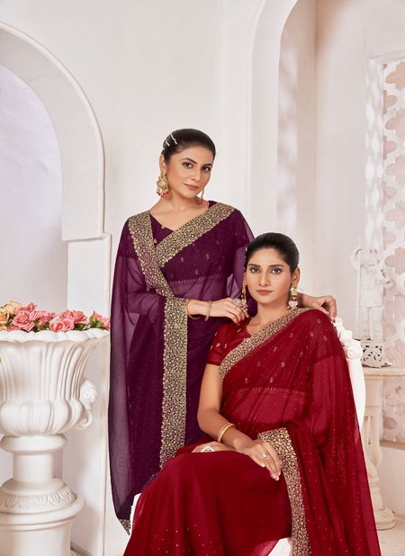 Jayshree 2222 A To D Samundar Chiffon Designer Saree Exporters In India Catalog