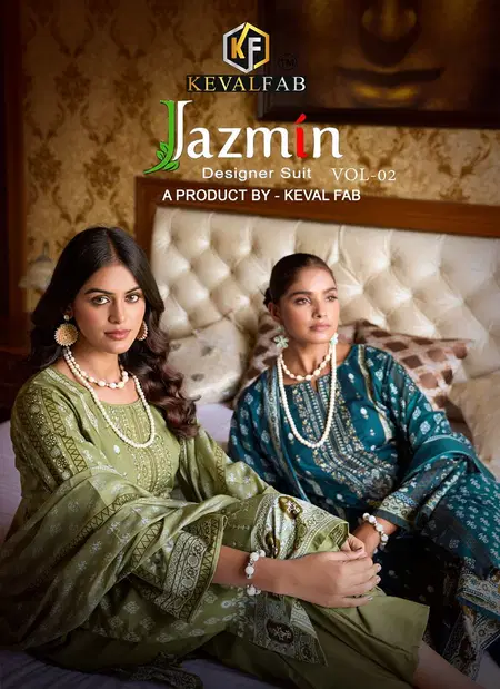 Jazmin Vol 2 By Keval Soft Cotton Dress Material Wholesale Shop In Surat

